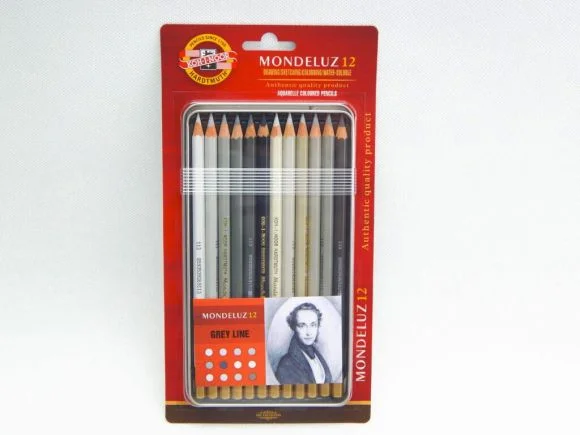 Pastelky Koh-i-noor 3722/12 ks MONDELUZ šedá řada Bezpečná Platba