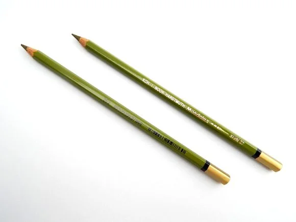 Pastelka 3720/27 zeleň olivová akvarelov Autentický