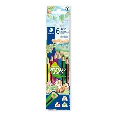 Barevné pastelky Noris Colour, 6 barev, trojhranné, STAEDTLER Sezónní Sleva