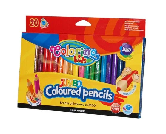 Poslední Šance Colorino pastelky JUMBO TRIO mini 20ks