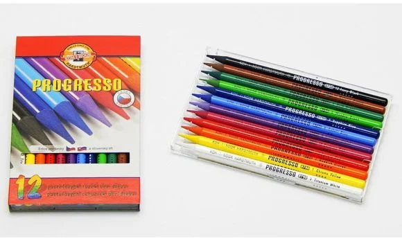 Pastelky 8756/12 PROGRESSO dlouhé Vysoce Kvalitní