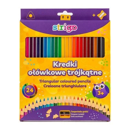 Poslední Šance Pastelky trojhranné STRIGO 24 barev