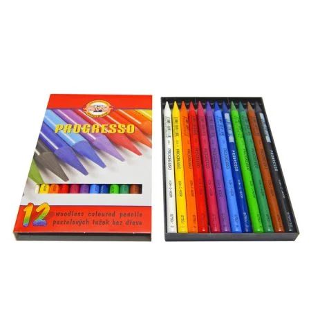 Pastelky Koh-i-noor Progresso / 12ks Expresní Doručení