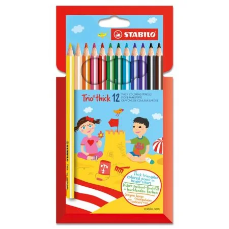 Sezónní Sleva Pastelky STABILO® trojhranné Trio silné / 12 barev