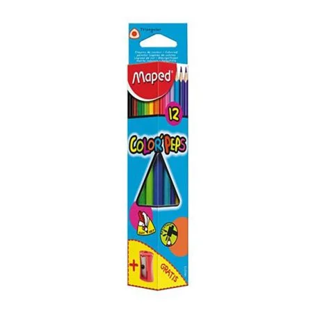 Super Cena Pastelky MAPED "COLOR'PEPS" + ořezávátko 12 ks