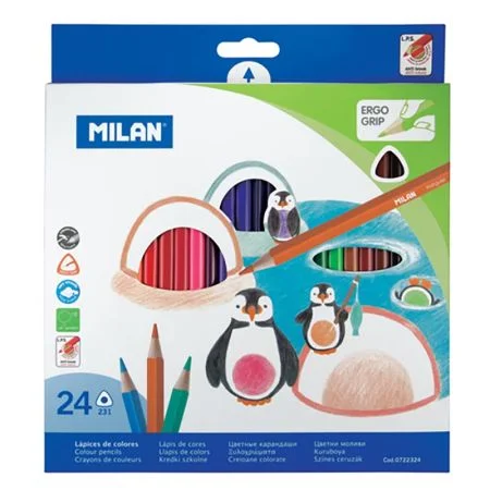 Pouze Dnes Pastelky MILAN trojhranné 24 ks