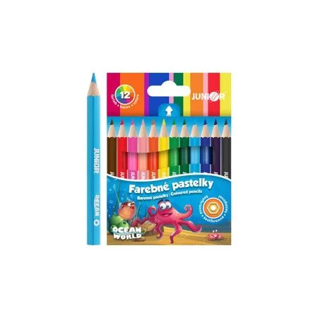 Pastelky Ocean World šestihranné 12 ks, malé Hit Sezóny