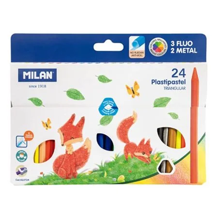 Pastelky MILAN trojhranné 19 ks + 3 x Fluo +2 metalické Objednat Nyní