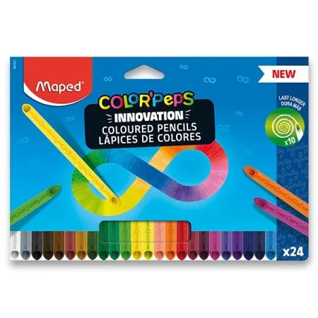 Pastelky bezdřevé MAPED - COLOR`PEPS INFINITY 24 ks Zlevněný