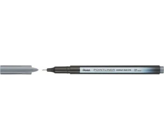 Liner Pointliner, šedá, 0,4 mm, PENTEL S40-N Autentický