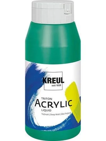 Akrylová barva TRITON SOLO GOYA, tyrkysově zelená, 750 ml, KREUL Novinka