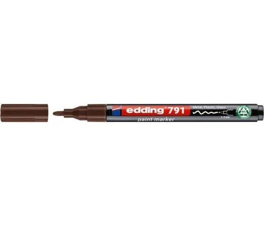 Aktuální Lakový popisovač 791 PCR, hnědá, 1-2 mm, EDDING 4-791PCR007