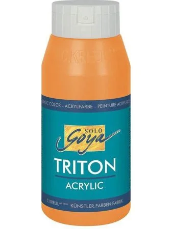 Akrylová barva TRITON SOLO GOYA, svítící oranžová, 750 ml, KREUL Jen Po Omezenou Doba