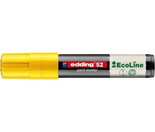 Vrácení Zdarma Lakový popisovač 52 EcoLine, žlutá, 4-15 mm, EDDING 4-52-005