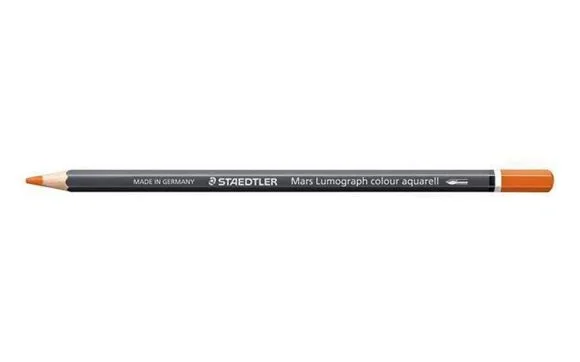Nakupujte Hned Akvarelová pastelka Mars Lumograph 104, oranžová, šestihranná, STAEDTLER 104-4
