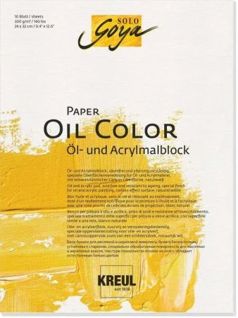 Poslední Šance Skicák na olejomalbu, 24 x 32, 300g, 10 listů, KREUL ,balení 10 ks