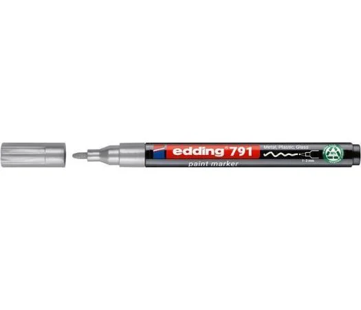 Lakový popisovač 791 PCR, stříbrná, 1-2 mm, EDDING 4-791PCR054 Horká Nabídka