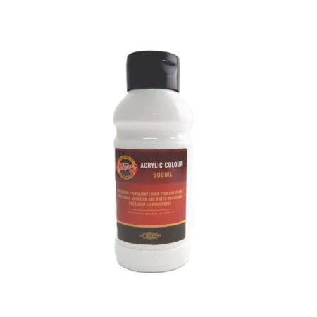 Akrylová barva 500 ml - bílá Super Cena