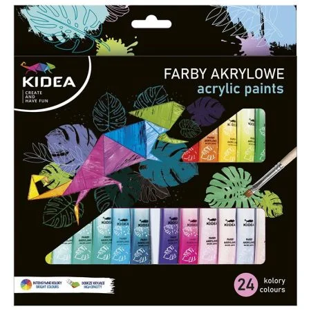 Nová Kolekce DRF KIDEA akrylové barvy 24 x12ml