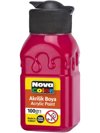 Ověřený barva akrylová 100g červená NC-2011