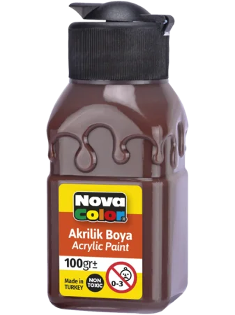 Super Cena barva akrylová 100g hnědá NC-2016