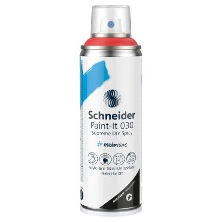 Dokud Zásoby Vydrží Akrylový sprej Schneider Paint-It 030 - červený