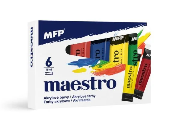 Nová Kolekce akrylové barvy set Maestro 6 x 75ml 6300664