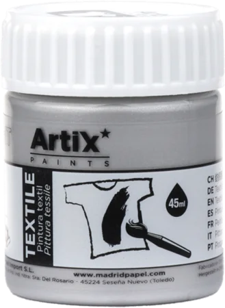 Akční Cena barva na textil 45ml stříbrná PP652-2